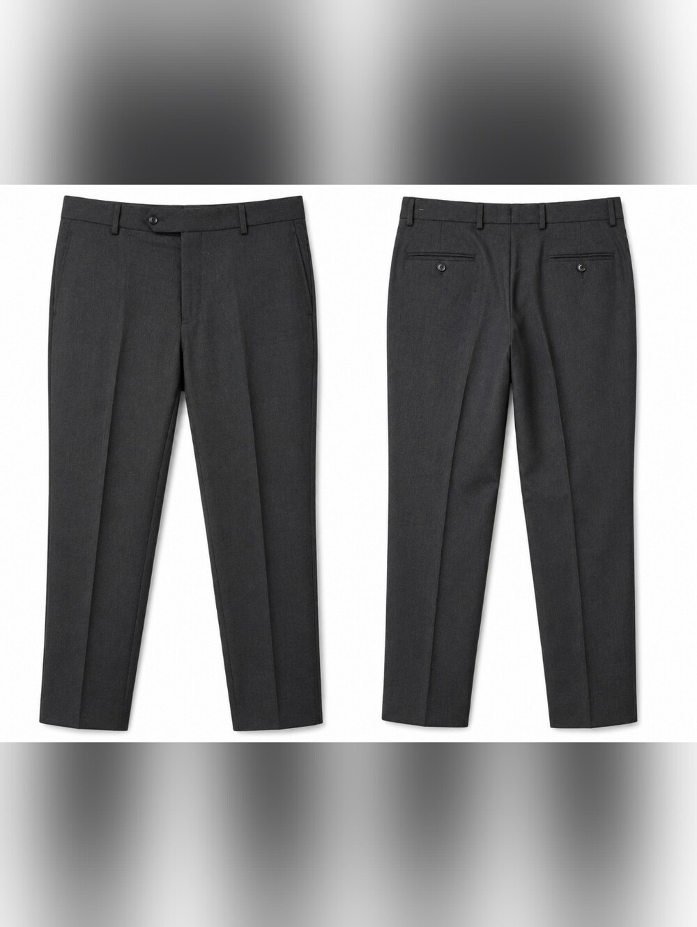 Brooks Brothers 1818 Reda 1865 Slim Dress Pants Gray Wool W36 L32 Men's.